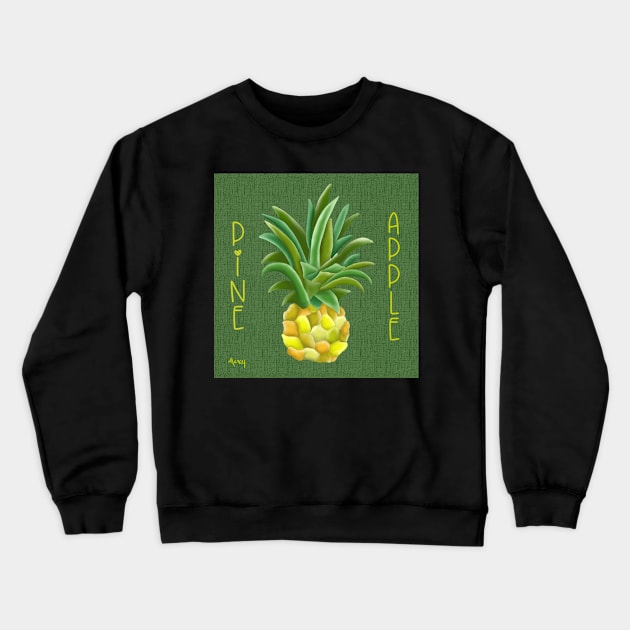 Pineapple Crewneck Sweatshirt by MarcyBrennanArt